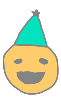 emoji with party hat
